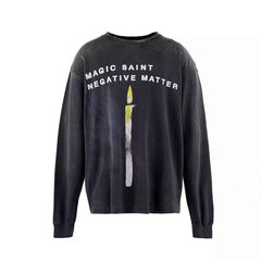 Saint Michael Sword Graphic & Text Long Sleeve Sweatshirt