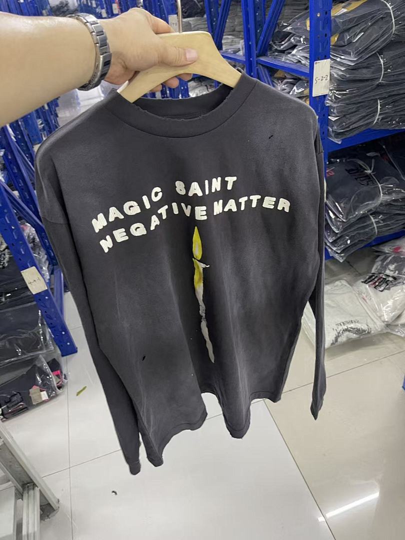 Saint Michael Sword Graphic & Text Long Sleeve Sweatshirt