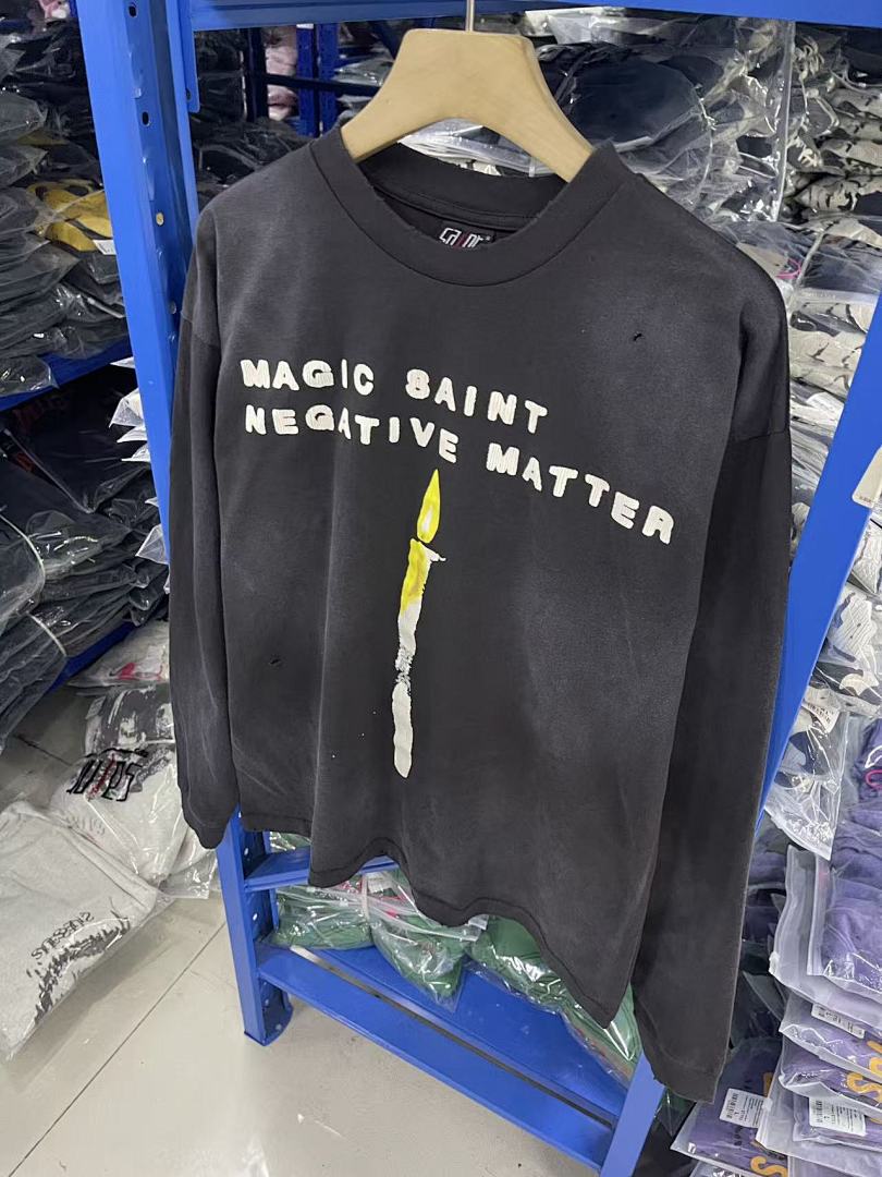 Saint Michael Sword Graphic & Text Long Sleeve Sweatshirt