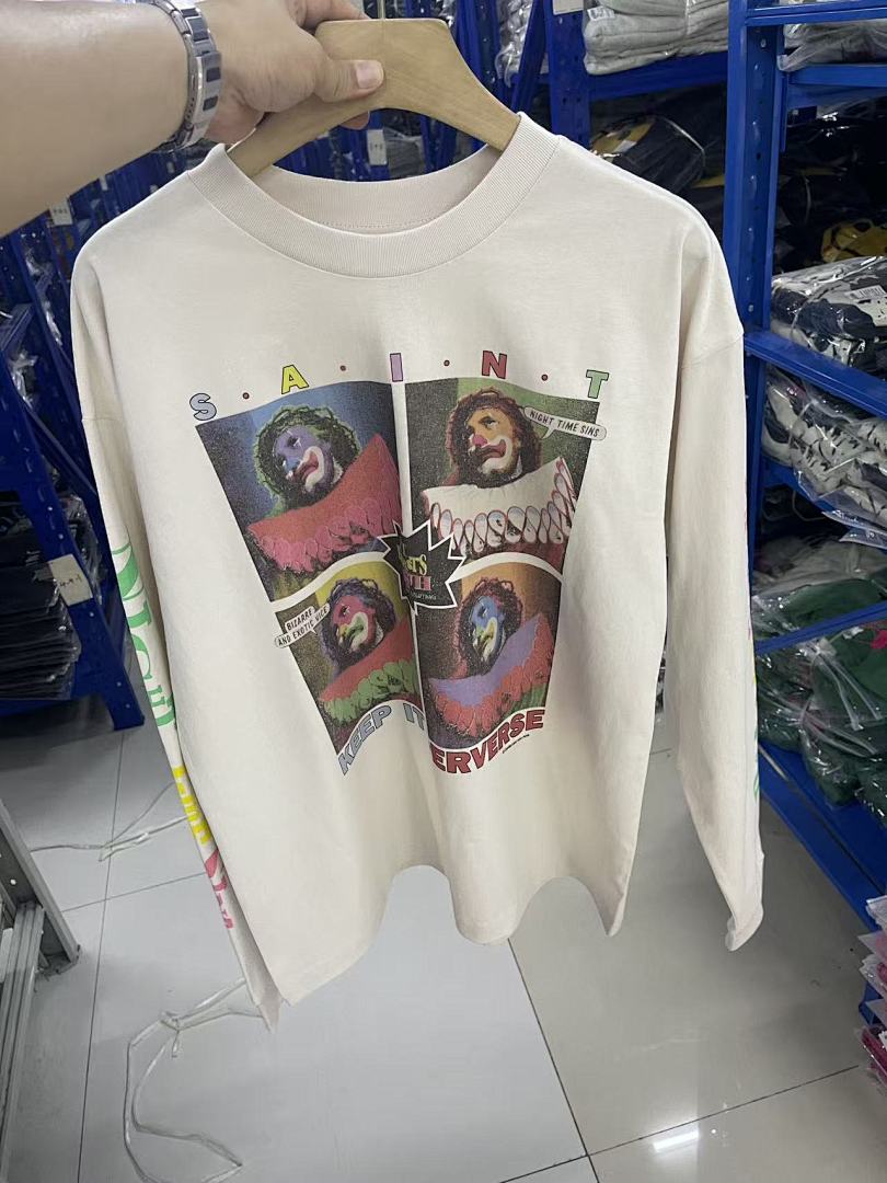 Saint Michael Pop-Art Collage Printed Sweatshirt