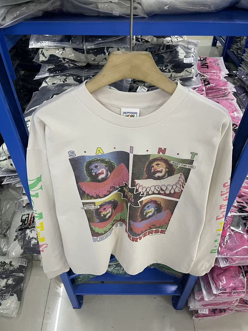 Saint Michael Pop-Art Collage Printed Sweatshirt