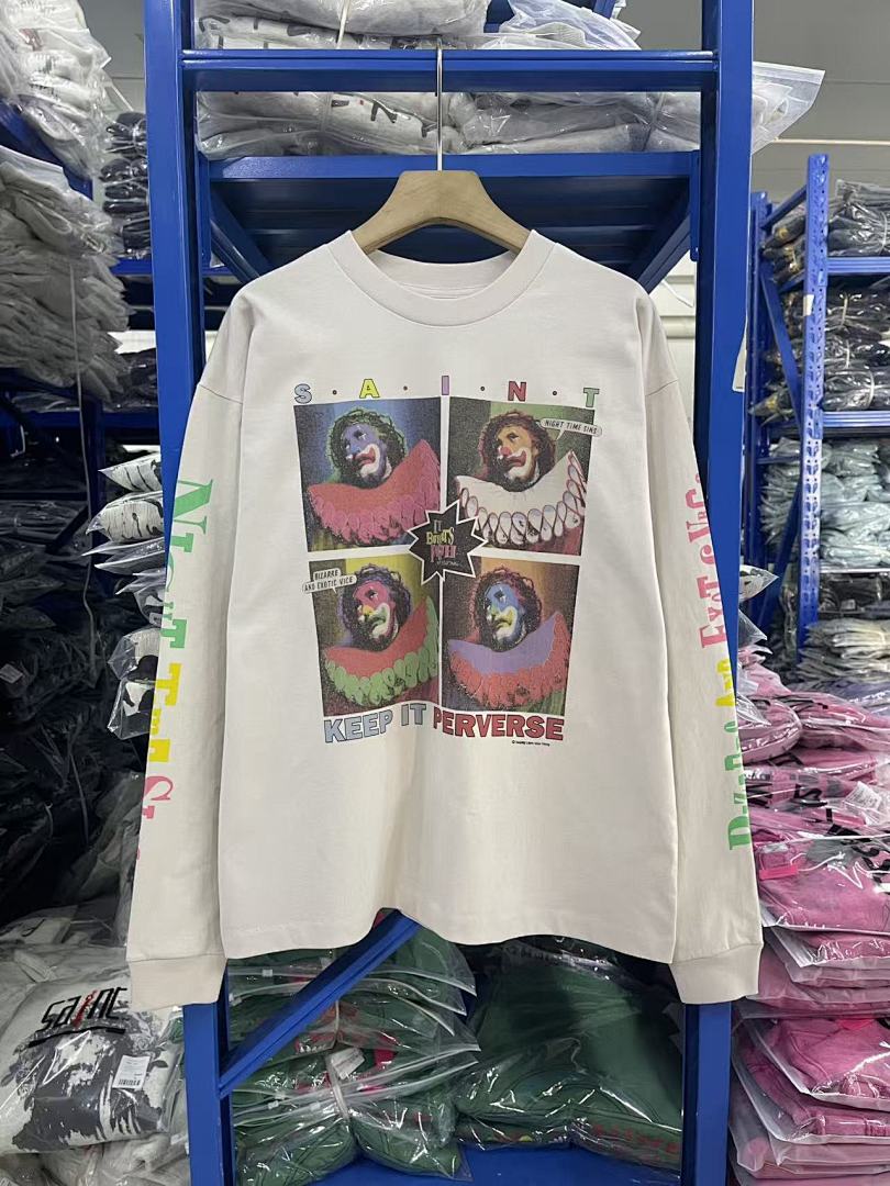 Saint Michael Pop-Art Collage Printed Sweatshirt