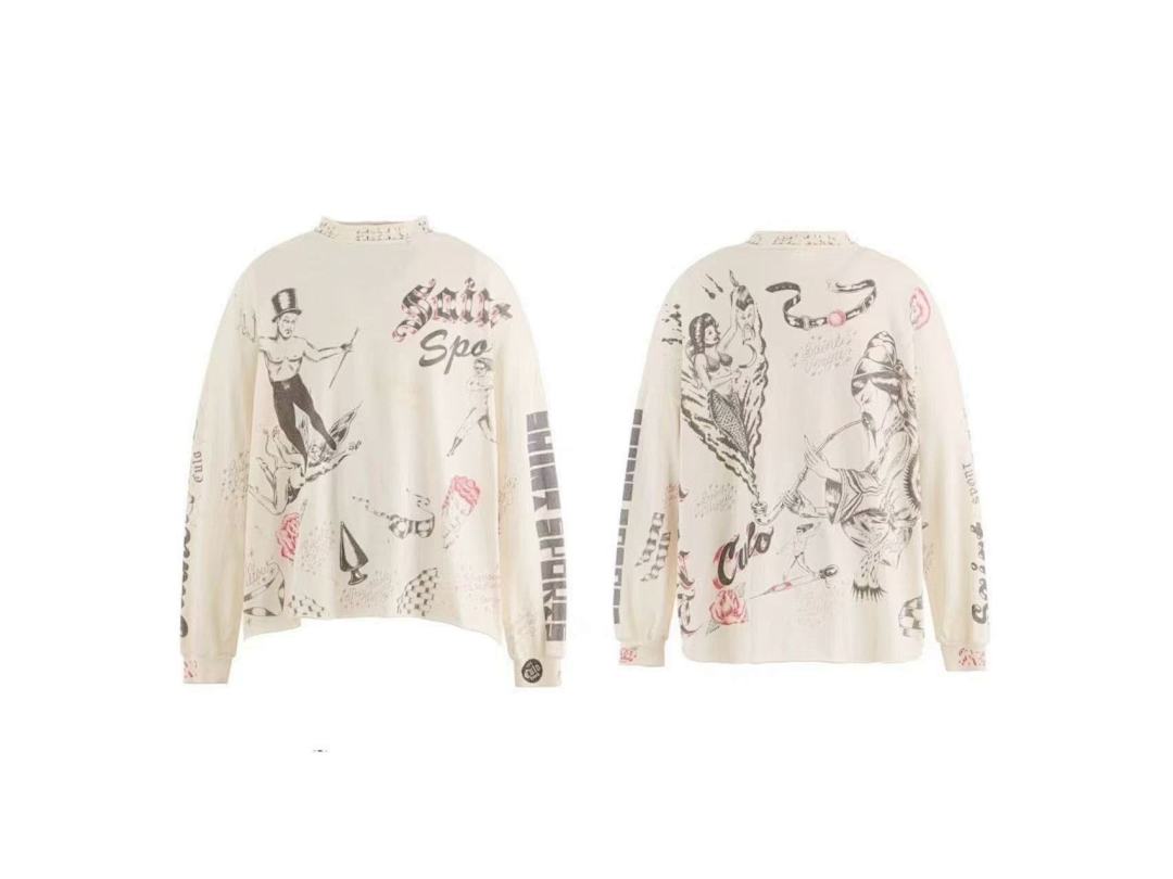 Saint Michael Sketch Line Art Graphic Sweatshirt