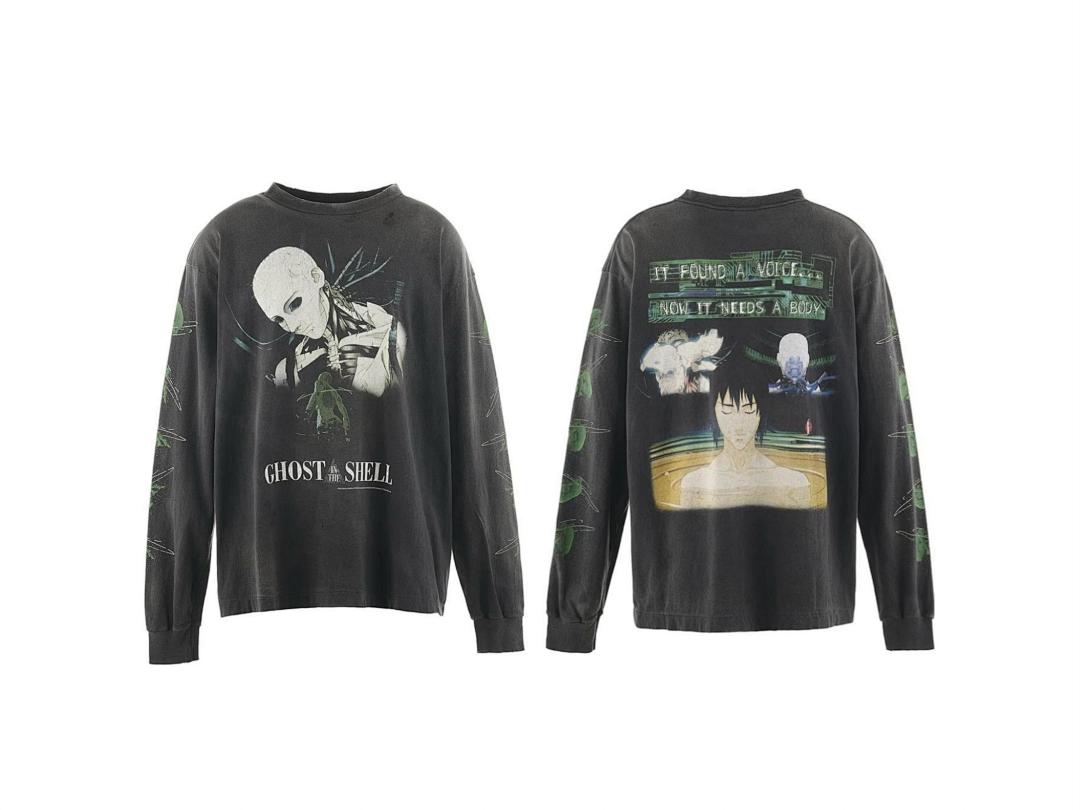 Saint Michael Figure Graphic & Back Illustration Sweatshirt