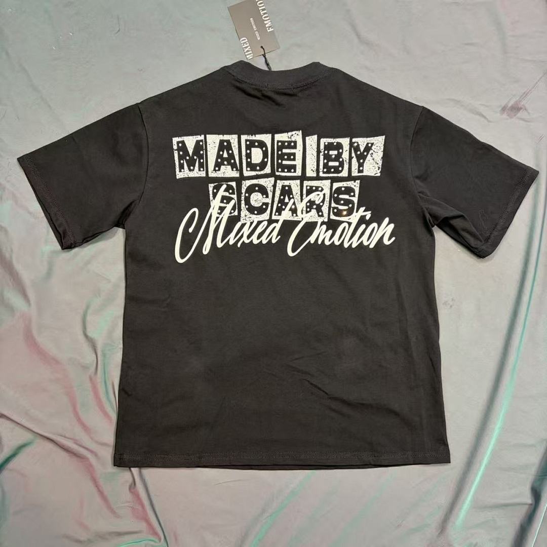 Mixed Emotion Layered Figure Graphic Tee