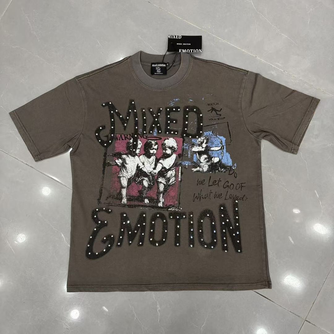 Mixed Emotion Dual Panel Graphic Tee