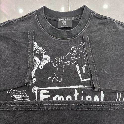 Mixed Emotion Distressed Handwritten Graphic Tee