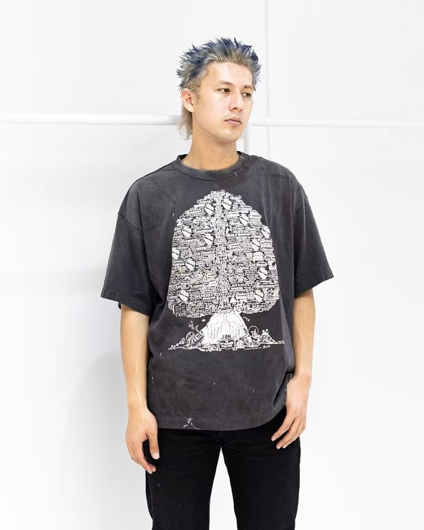 Saint Michael Skull Graphic Tee