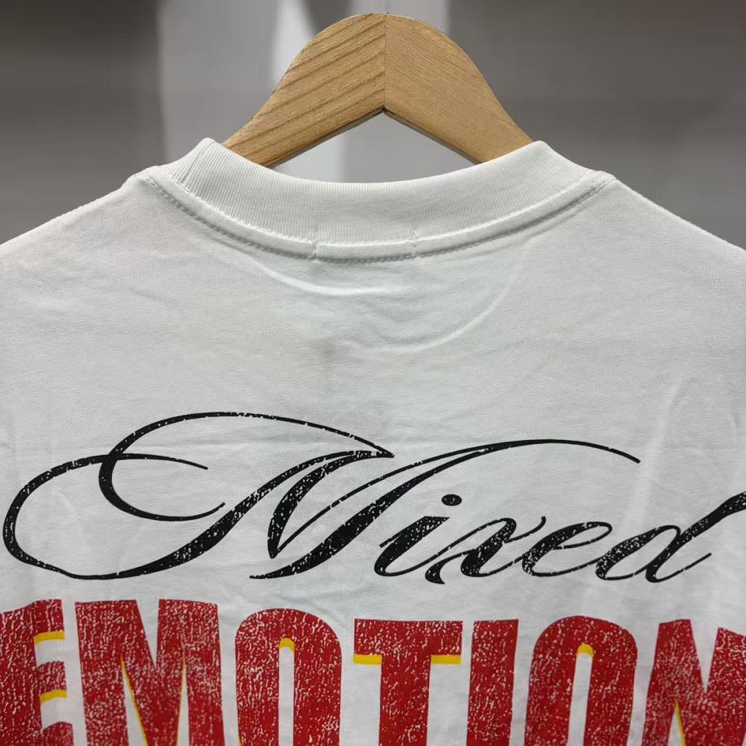 Mixed Emotion Graphic Illustration T-Shirt