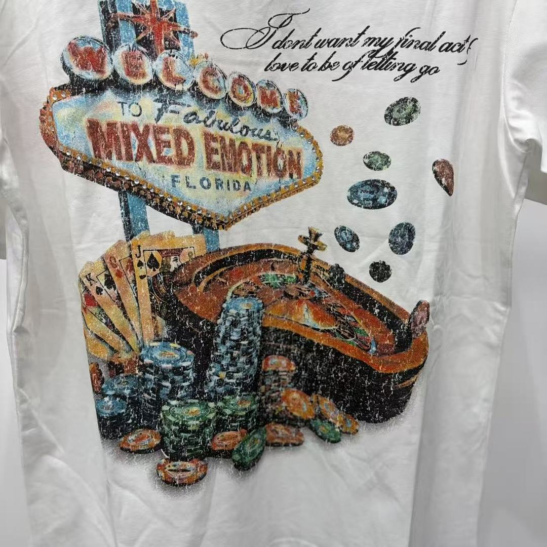 Mixed Emotion Graphic Illustration T-Shirt