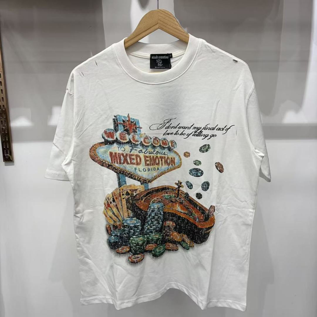 Mixed Emotion Graphic Illustration T-Shirt