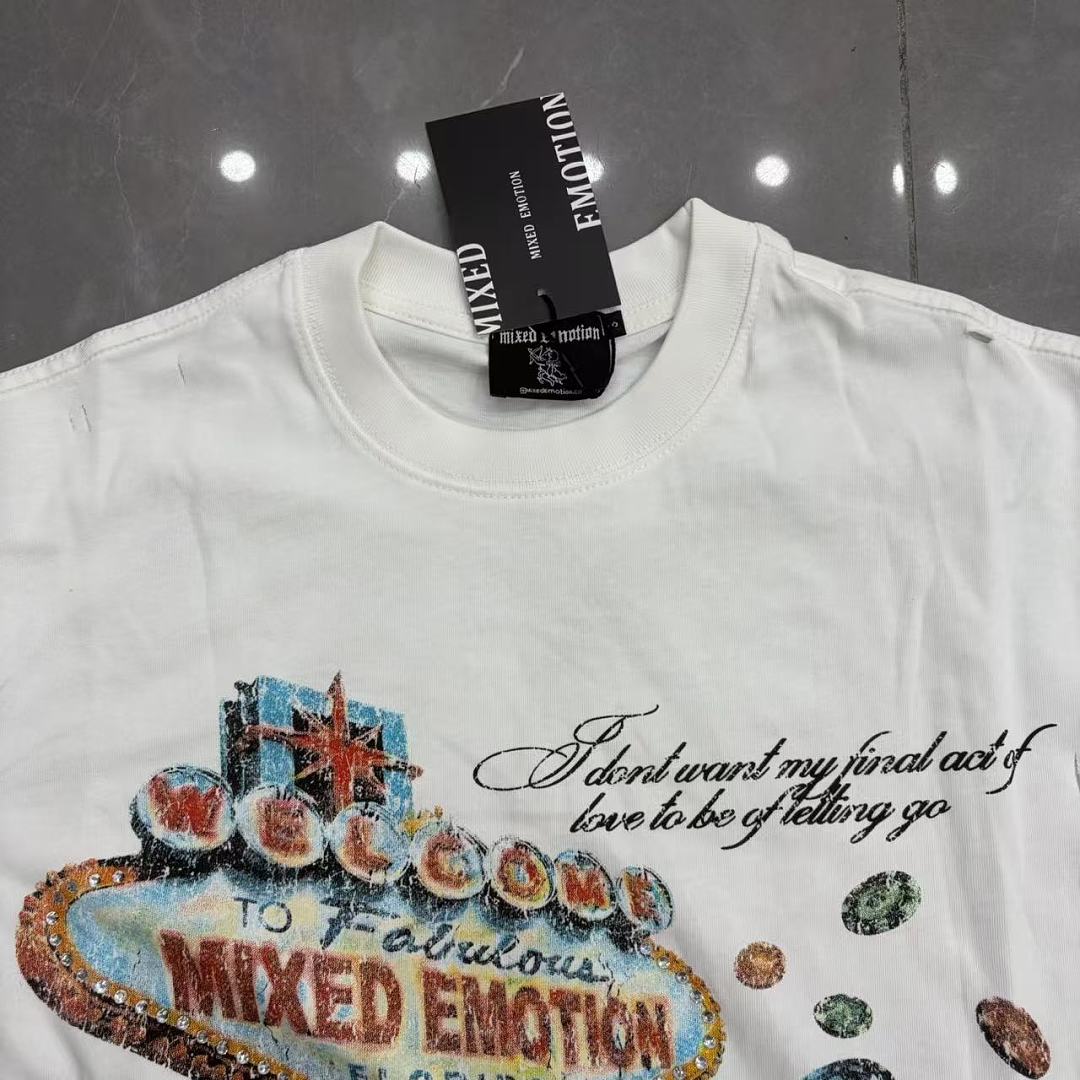 Mixed Emotion Graphic Illustration T-Shirt