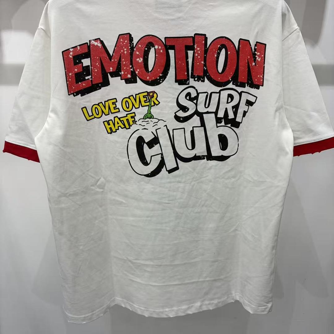 Mixed Emotion Contrast Trim Graphic Tee