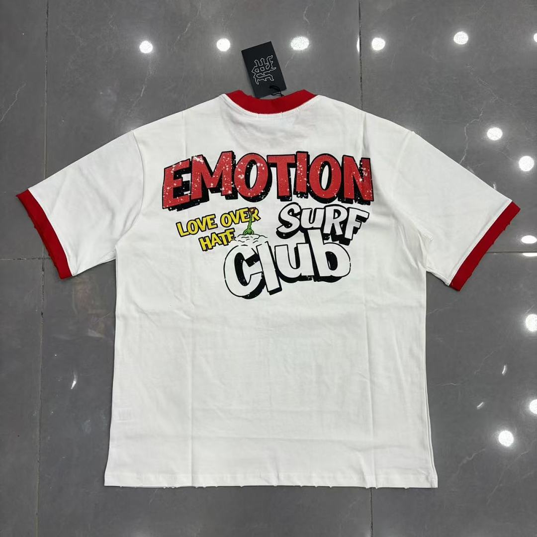 Mixed Emotion Contrast Trim Graphic Tee