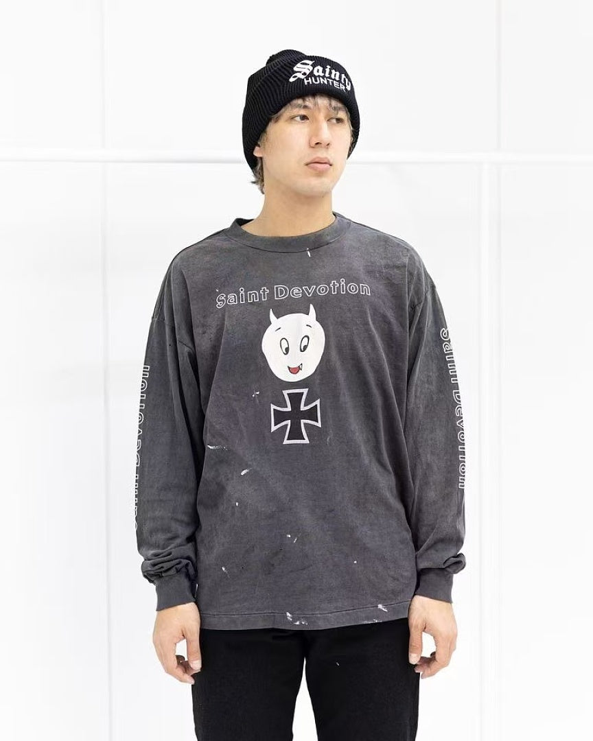 Saint Michael Devil Illustration Graphic Sweatshirt