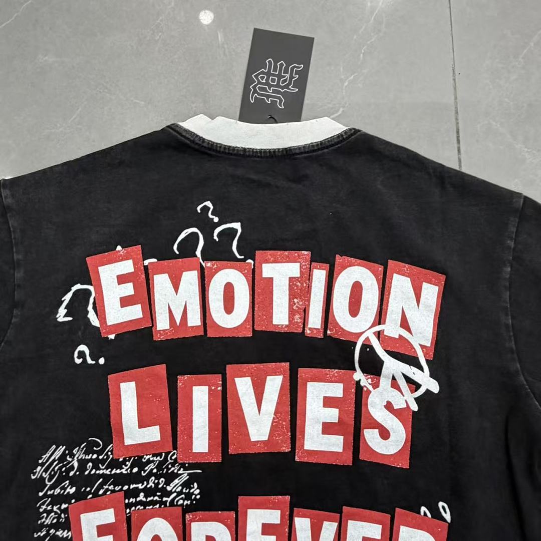 Mixed Emotion Contrast Panel Graphic Tee