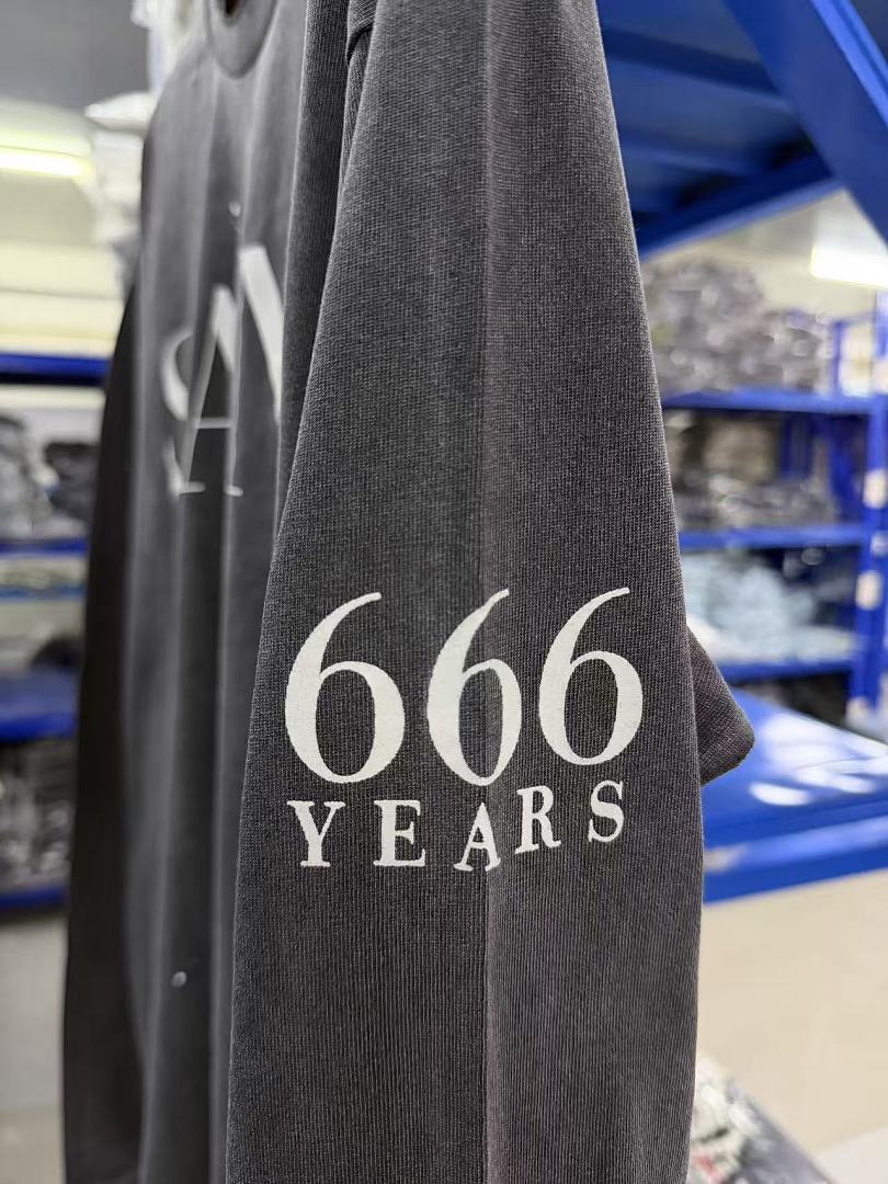 Saint Michael Distressed Minimalist Logo Sweatshirt
