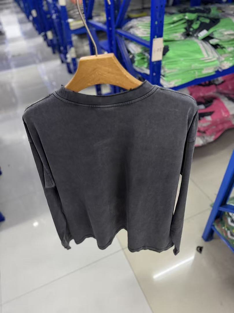 Saint Michael Distressed Minimalist Logo Sweatshirt