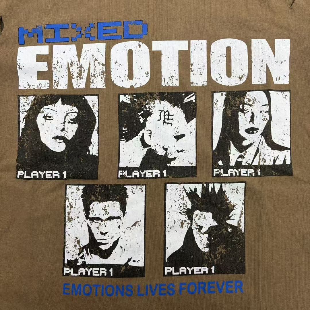 Mixed Emotion Portrait Graphic T-Shirt