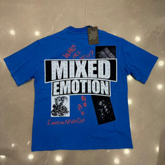 Mixed Emotion Panel Graphic Street T-Shirt