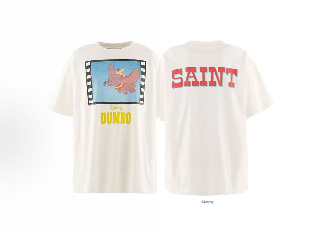 Saint Michael Dumbo Film Frame Graphic Logo T-Shirt