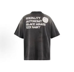 Saint Michael Peace Graphic & Slogan Print Vintage T-Shirt