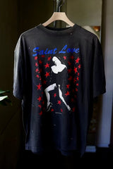 Saint Michael Saint Love Graphic Silhouette Vintage T-Shirt