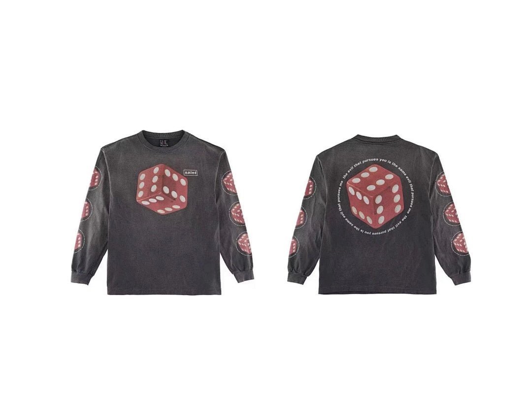 Saint Michael Graphic Long Sleeve T-Shirt