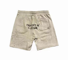 Saint Michael Praying Hands & Bold Lettering Sweat Shorts