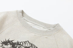 Saint Michael ST121 Jesus Crest Sleeve Graphic Sweatshirt