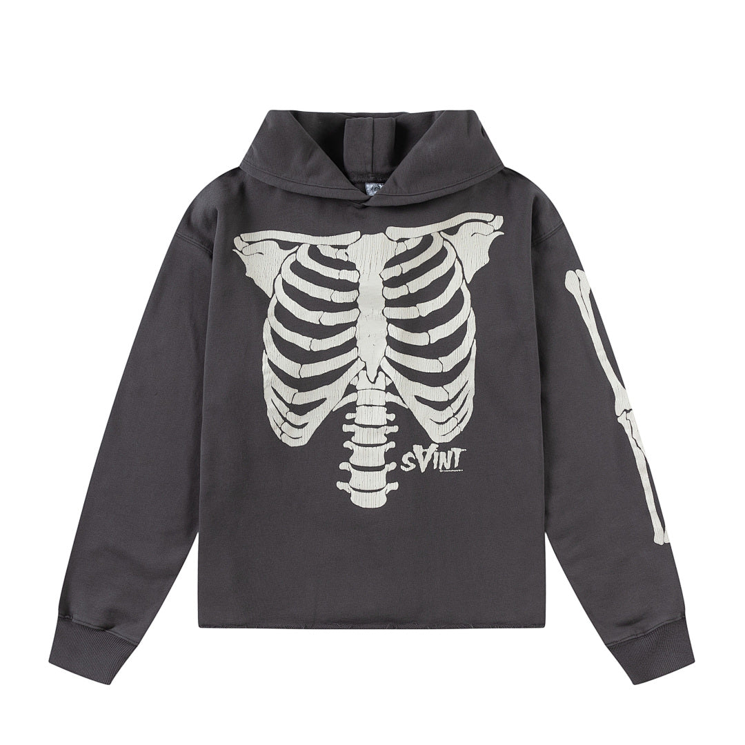 Saint Michael ST148 Skeleton Graphic Hoodie