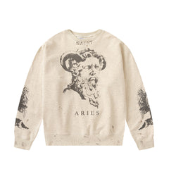 Saint Michael ST331 Multi-Graphic Sleeve Print Sweatshirt
