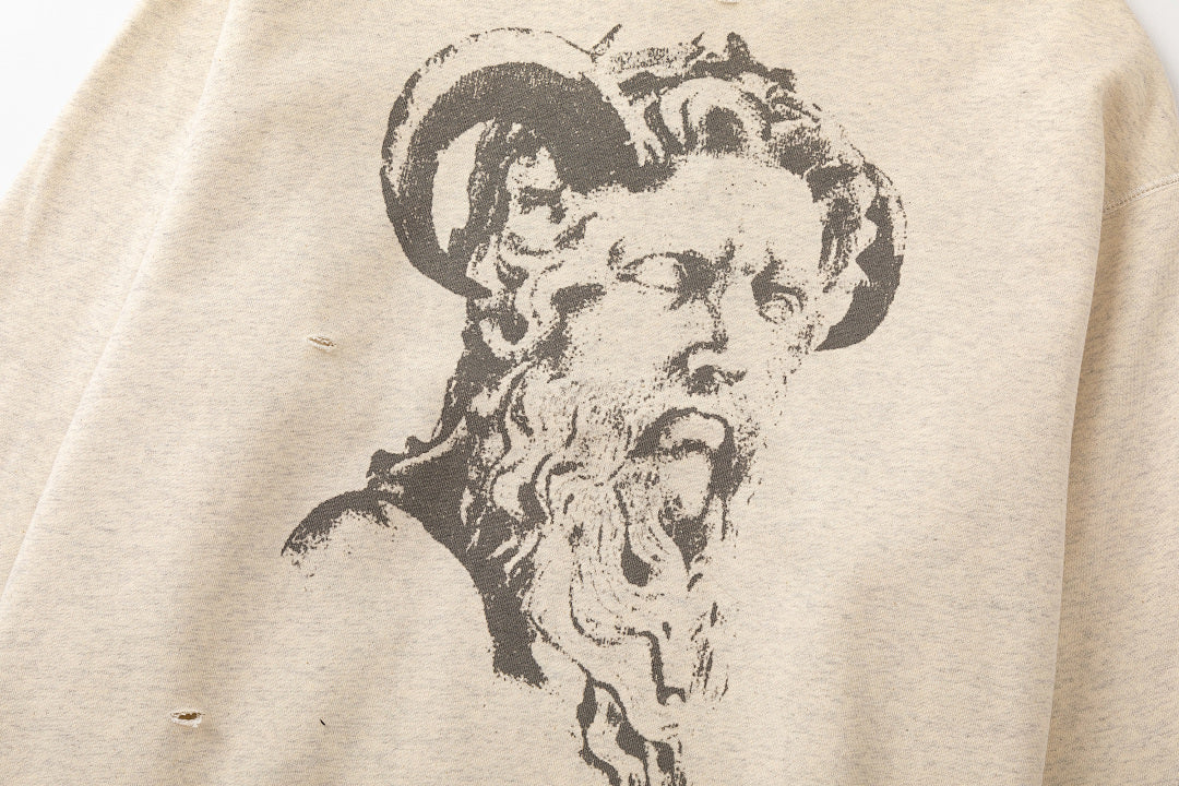 Saint Michael ST331 Multi-Graphic Sleeve Print Sweatshirt