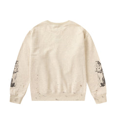 Saint Michael ST331 Multi-Graphic Sleeve Print Sweatshirt