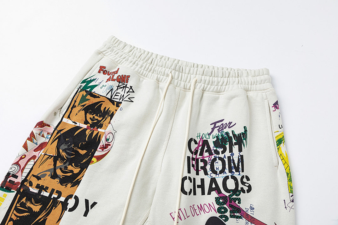 Saint Michael ST904 All-Over Graffiti Collage Sweatpants