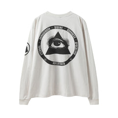 Saint Michael Complicated Cross Print Sweatshirt