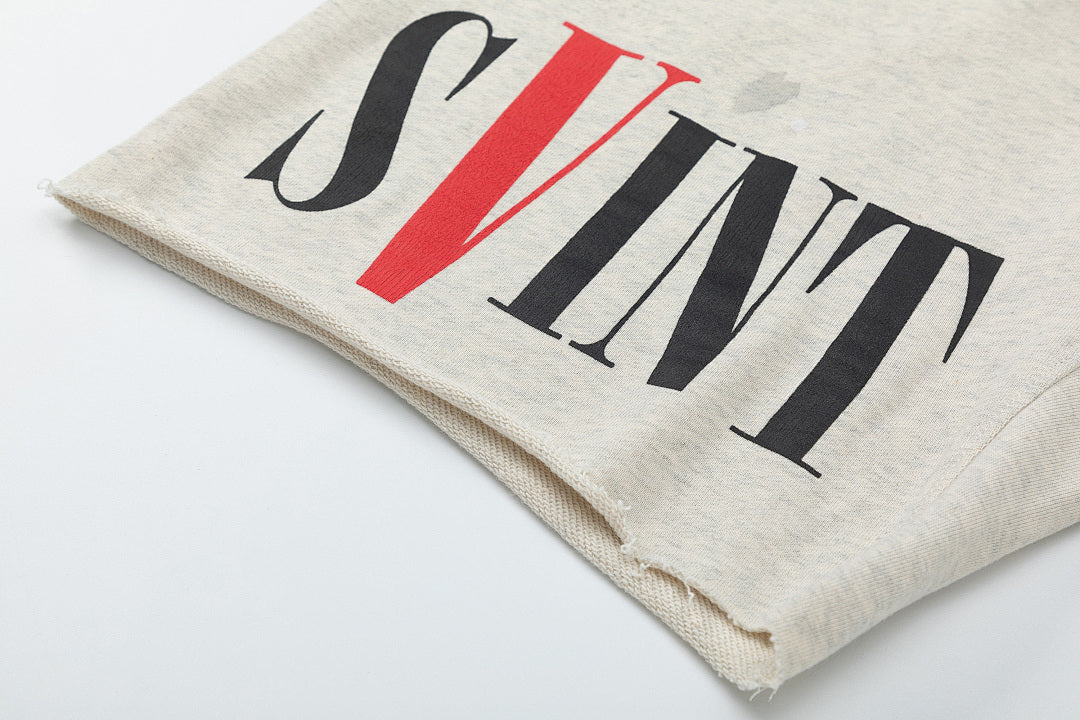 Saint Michael Praying Hands & Bold Lettering Sweat Shorts