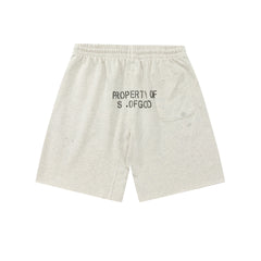 Saint Michael Praying Hands & Bold Lettering Sweat Shorts