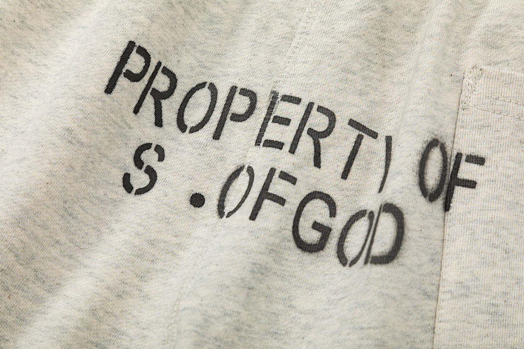 Saint Michael Praying Hands & Bold Lettering Sweat Shorts