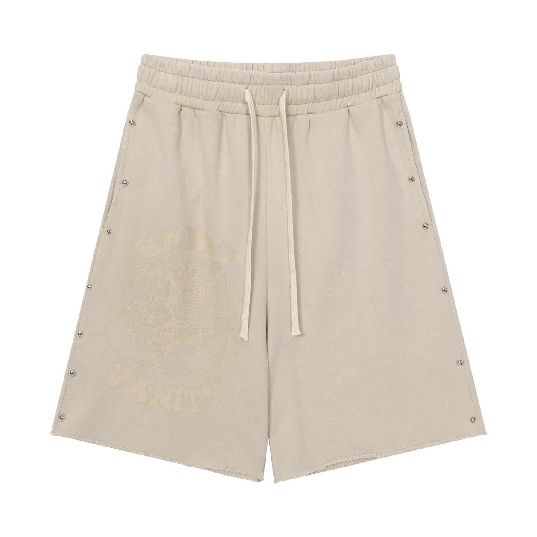 SAINT VANITY Washed Water Drilling Shorts, Five-Piece Set