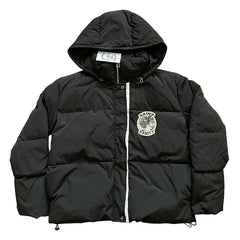 SAINT VANITY Fashion V-neck Hooded Embroidered Down Jacket